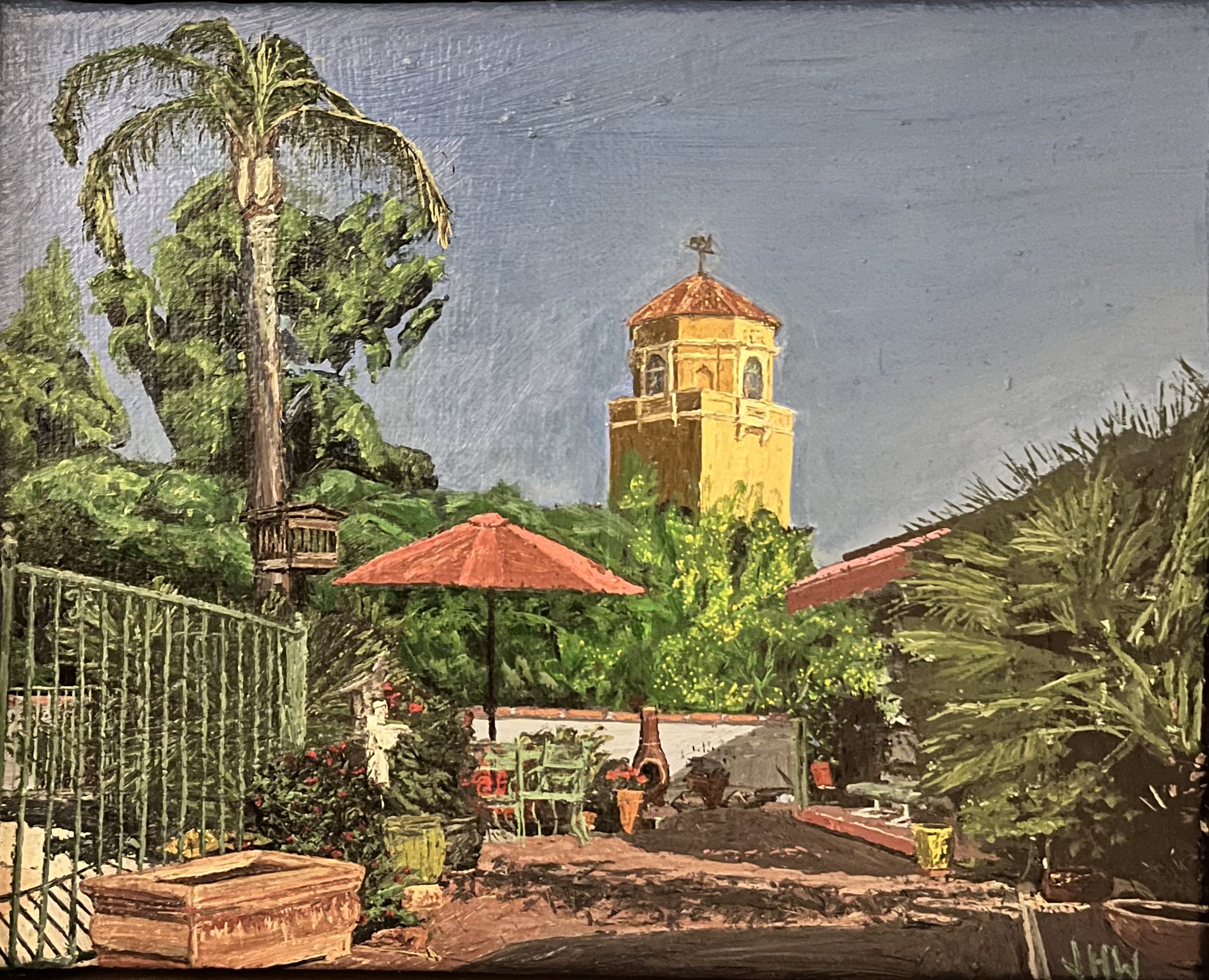 Painting of a South American Castle.